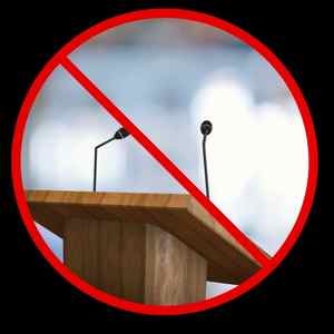 Audio bad idea #2 : Behind a podium